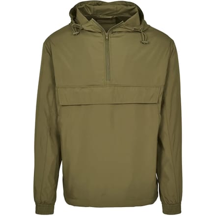 Build your Brand Basic Pull Over Jacket BY096 - OLIVE - 3XL