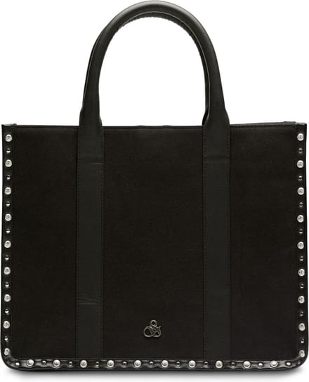 SCOTCH & SODA Schoudertas Canvas Shopper Evening Black Zwart