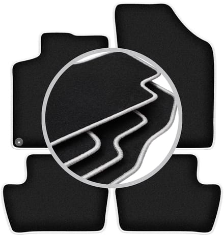 CARLUX-SILVER automatten voor: DS. 4 Crossback-hatchback (2015-2018)
