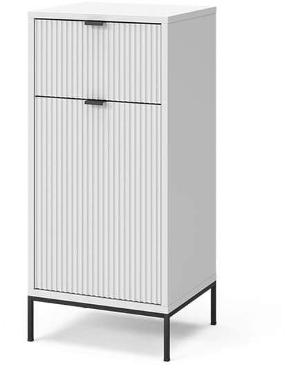 Vicco Eliza Midikast – 40 x 87 cm met deur en lade Wit