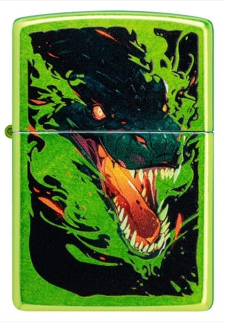 Aansteker Zippo Green Dragon Design