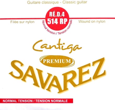 Savarez 514-RP D-4 snaar, silver plated wound, from 510-CRP set, standard tension