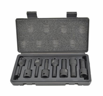 Awtools Spline Set - Slagmoersleutels - 1/2 inch - Staal - 8 delig