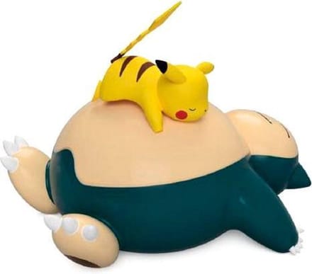 Teknofun Pokémon - Nachtlamp - Snorlax & Pikachu - 25 cm - 2 lichtstanden
