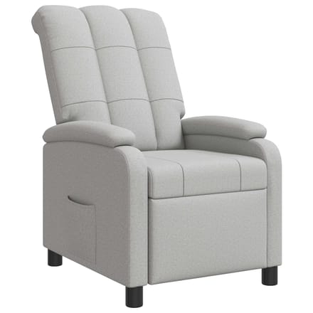 vidaXL Relaxfauteuil Wolkengrijs Stof