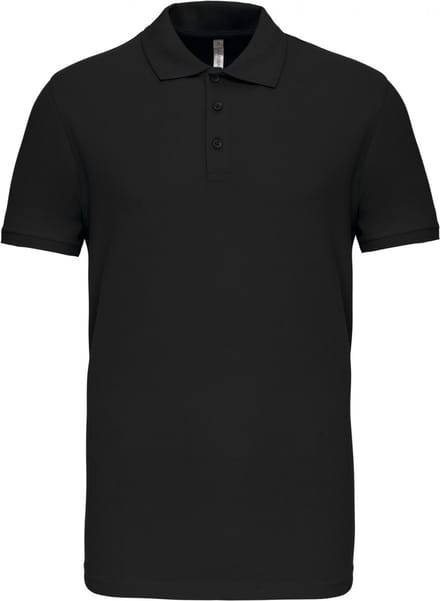 Kariban Piquépolo korte mouwen heren K239 - Black - S