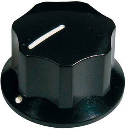 Boston KB-145-L Jocker bas knop, zwart, groot met setschoef
