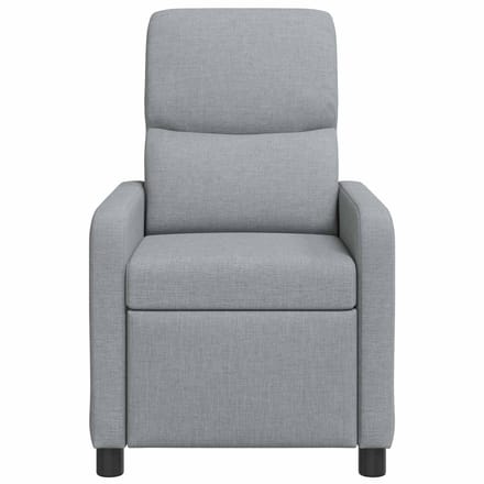 vidaXL - Recliner - Lichtgrijs - Polyester