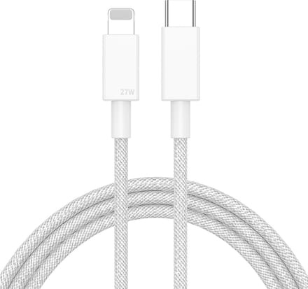 Oplader geschikt voor iPhone en iPad - datakabel adapter kabel - USB-C naar 8-pin - 1 meter - geschikt voor Lightning - Grijs - Provium