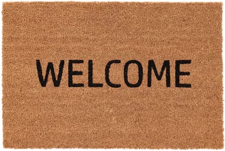 Kokosvezel Deurmat Welcome 60x40cm - Stevig & Decoratief