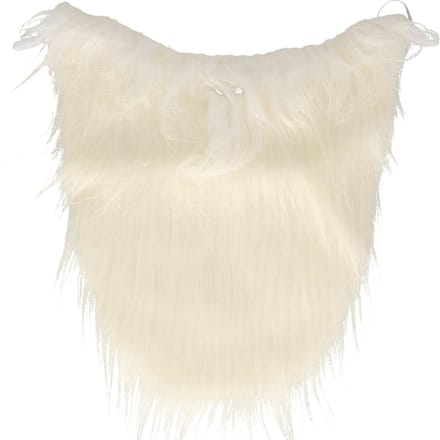 Faram Carnaval/verkleed accessoires baard - half lang - wit - aan elastiek - kabouter/oude man