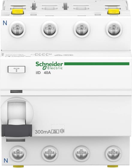 Schneider Electric Acti9 iid 4p 40a 300ma a-type residual C