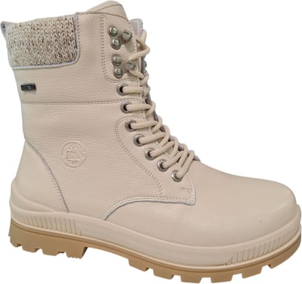 G Comfort Offwhite Leren Dames veterboots - Offwhite - 39