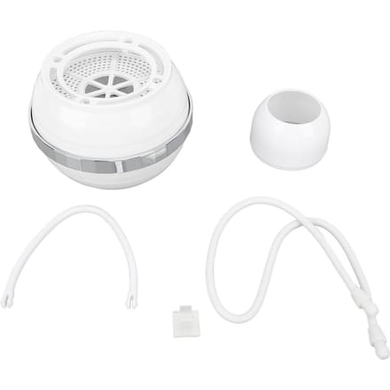 Badbalfilter Draagbaar Badwaterfilter Geen Installatie Hangende Waterzuiveraar Douchefilter white