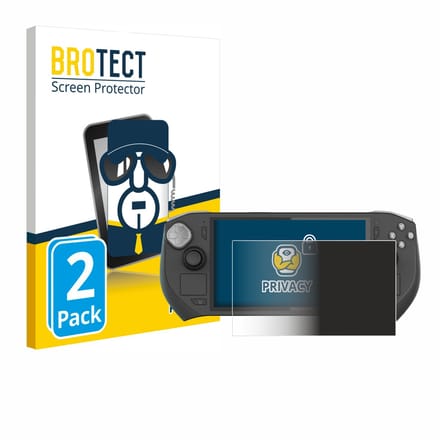 BROTECT - privacy screenprotector voor Zotac Gaming Zone - Folie Beschermfolie Blauwlichtfilter 2 Stuks