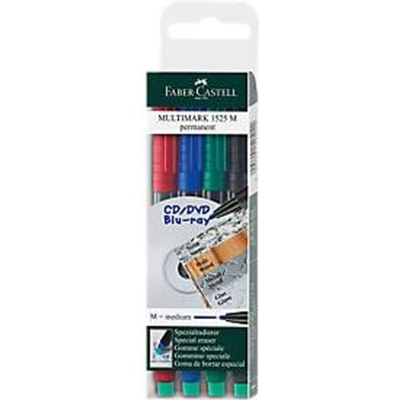 Faber-Castell multimarker - permanent - M - 4 stuks - FC-152504