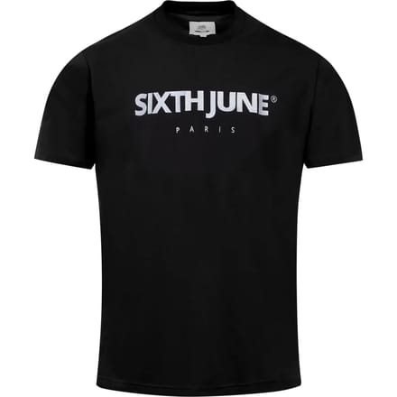 T-shirt met geborduurd logo Parijs Sixth June