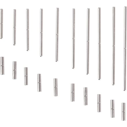 10 types de tubes de bracelet de montre, broches, outil de réparation de montre, accessoire de remplacement white