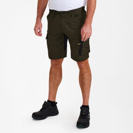 Engel X-treme werkshorts met stretchstof 6362-740 - Forest Green / Black - 60