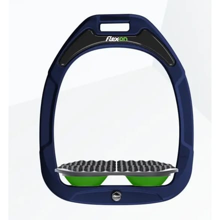 Endurance stijgbeugels Marine/Grijs/Groen Flex-On Green Composite
