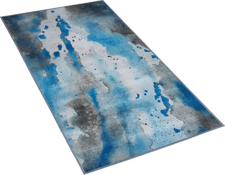 BOZAT - Laagpolig vloerkleed - Lichtblauw - 80 x 150 cm - Polyester