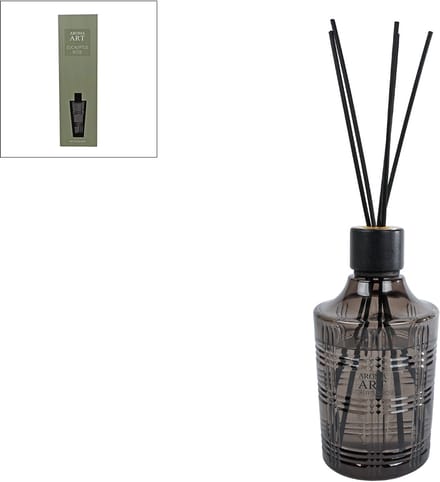 Van Manen diffuser set Aroma Art eucalyptus rose 800ml oud groen glas.