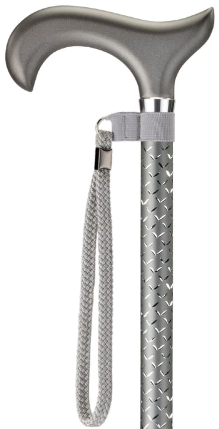 MultiMotion Spark wandelstok met elegante uitstraling - Grijs - Luxe afwerking door gravering in buis