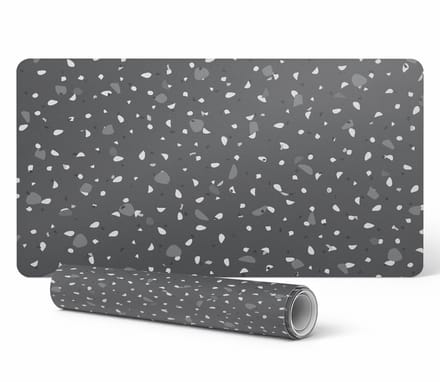 Beschermende mat voor bureau, toetsenbord en muis, met terrazzo-structuur, 90x45 cm