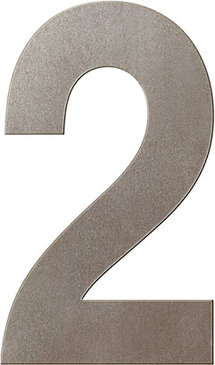 Huisnummer - Mocca blend - RVS - GPF - Mocca blend 2, 150 mm