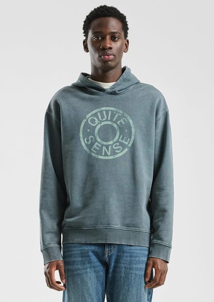 Verwashten fleec hoodie QS