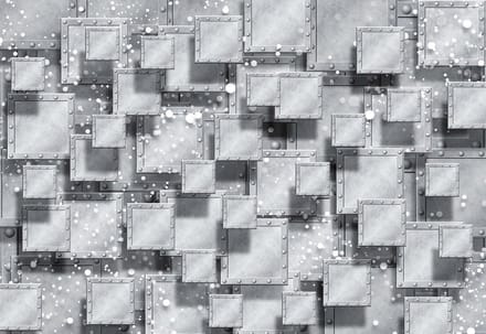 Fotobehang Abstract Modern Grey Silver | XXL - 312cm x 219cm | 130g/m2 Vlies