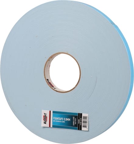 Foam tape dubbelzijdig 0.8mm x 19mm x 66 meter