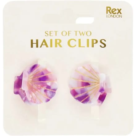 Mini haarspeldje voor meisjes Rex London Seashells (x2)
