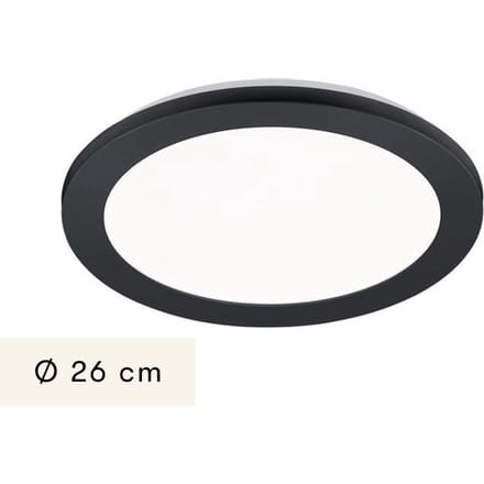 Shadora Plafondlamp Ø 26 cm Ruri Mat Zwart