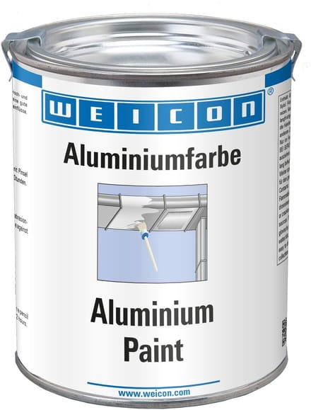 WEICON Aluminiumverf 750 ml – Glanzend – Hittebestendig – Metaal
