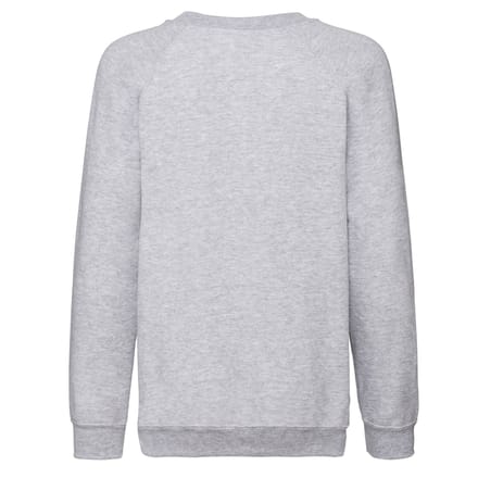 Fruit of the Loom Kinder/Kids Klassiek Heather Raglan Sweatshirt (Heide Grijs)