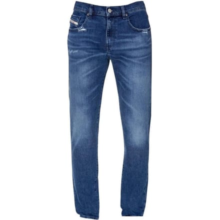 Diesel Heren D-Strukt Denim Distressed Reinforced Jeans (Blauw)