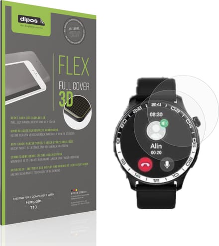dipos FLEX – 2x Matte Screenprotector geschikt voor Fempoin T10 | Volledige Schermbescherming | Case-Friendly