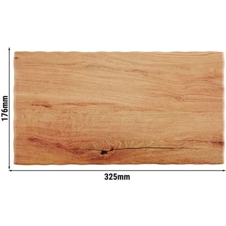 GGM Gastro (6 Stück) GN-Tablett 1/3 - OAK LIGHT - Melamin - Höhe: 15mm - Braun