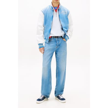 Tommy Hilfiger Denim Bomber Jacket Denim Light Größe: S | Jeansjacken Outlet | Herren | Blau