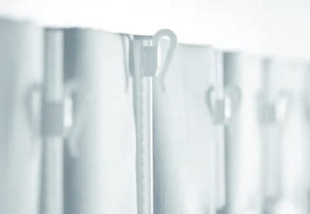 Gordijn haakjes verstelbare plastic inschuif gordijnhaak - 7,5 cm - 20 stuks - microflex