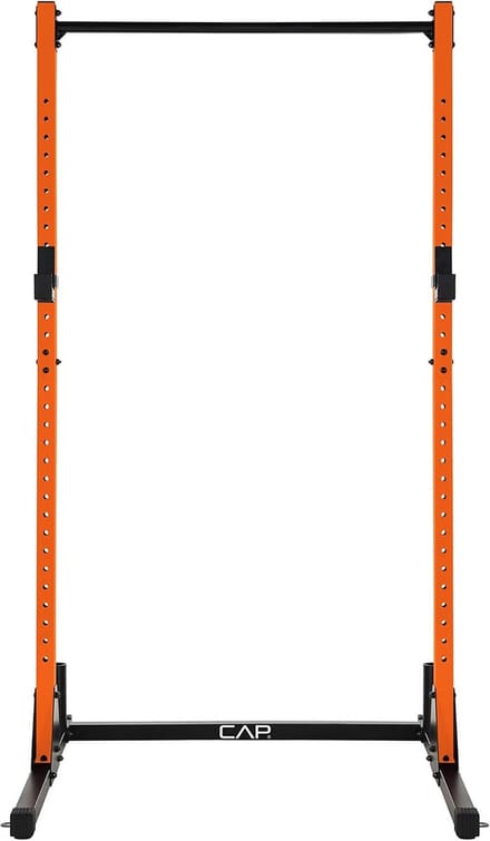 Power Rack oefenstandaard voor gewichttraining in oranje kleur