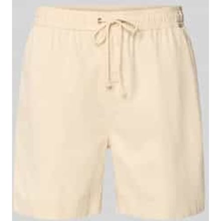 regular fit korte broek met elastische boord model 'SUNFADED'