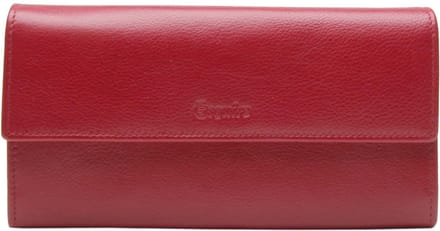 Esquire Leren portemonnee Viktoria Ladies Long Wallet Red donkerrood
