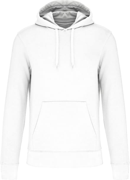Kariban Ecologische herensweater met capuchon K4027 - White - M