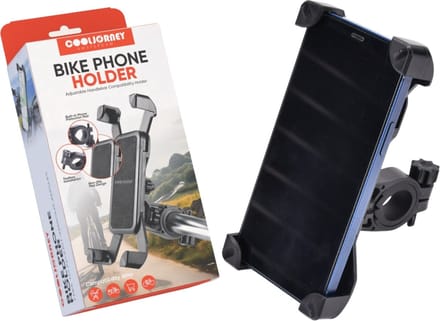 COOLJORNEY® RideSecure – Verstelbare GSM Telefoonhouder Fiets van ABS - Gsm Houder Fiets