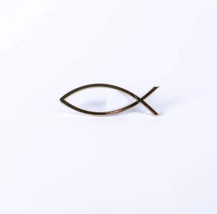 Auto embleem Fish goudkleur