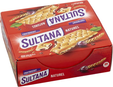 Sultana Fruitbiscuit - Naturel - 24 stuks