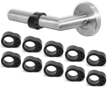 10 Stuks Deurstoppers - O-vormige PVC Klinkbuffer voor Bescherming