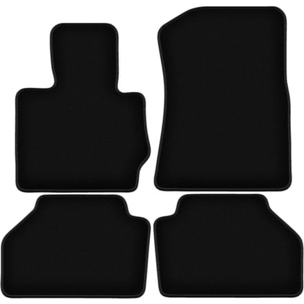 BASIC zwarte veloursmatten voor: BMW X4 F26 SUV (2014-2018)